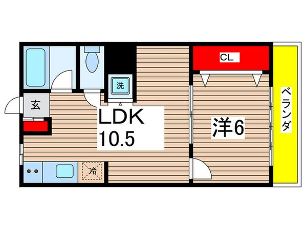 川奈ハイツの物件間取画像